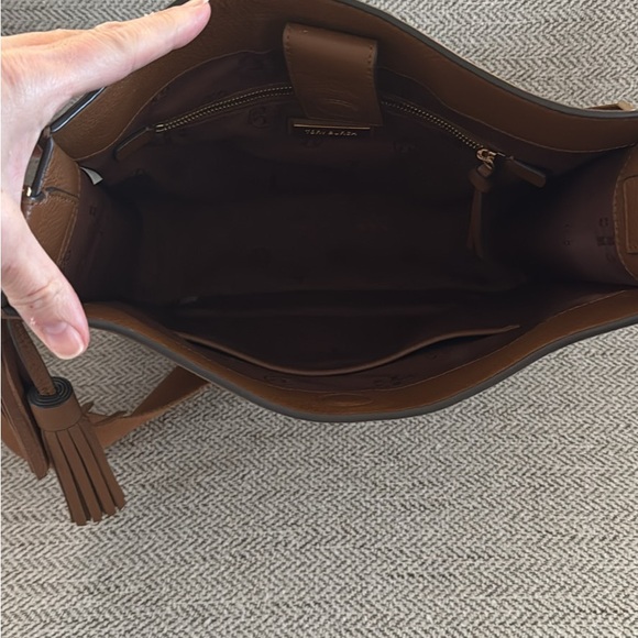 Tory Burch Tan Leather Messenger Bag - Picture 2 of 4
